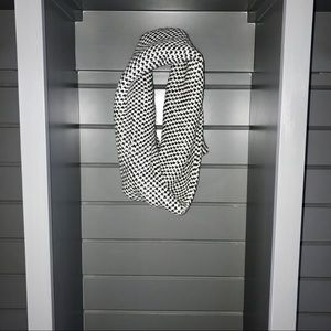 J. Crew Black and White Infinity Scarf